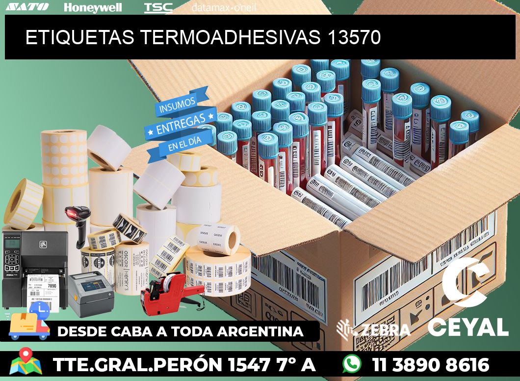 ETIQUETAS TERMOADHESIVAS 13570