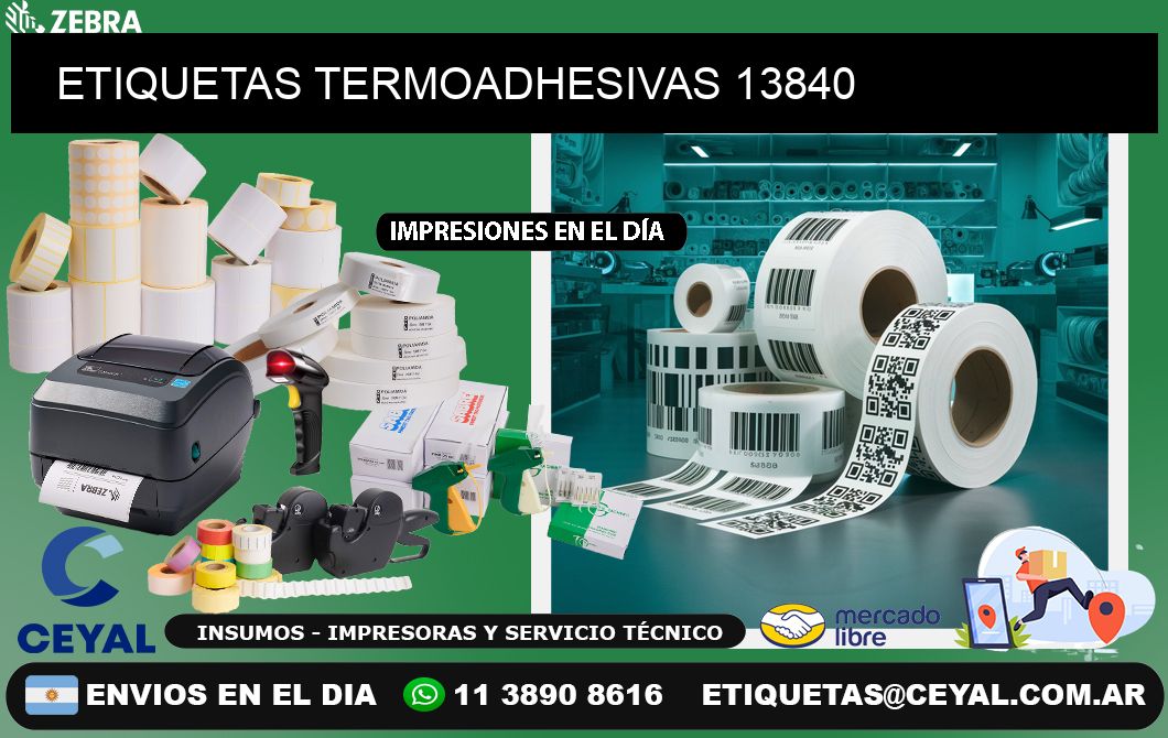 ETIQUETAS TERMOADHESIVAS 13840