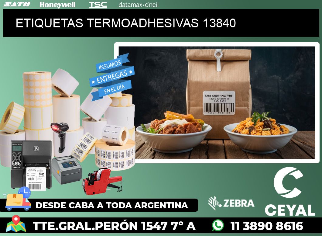 ETIQUETAS TERMOADHESIVAS 13840