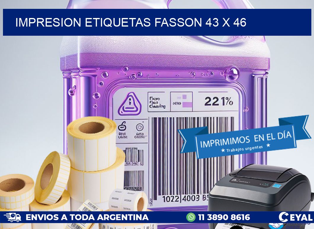 IMPRESION ETIQUETAS FASSON 43 x 46