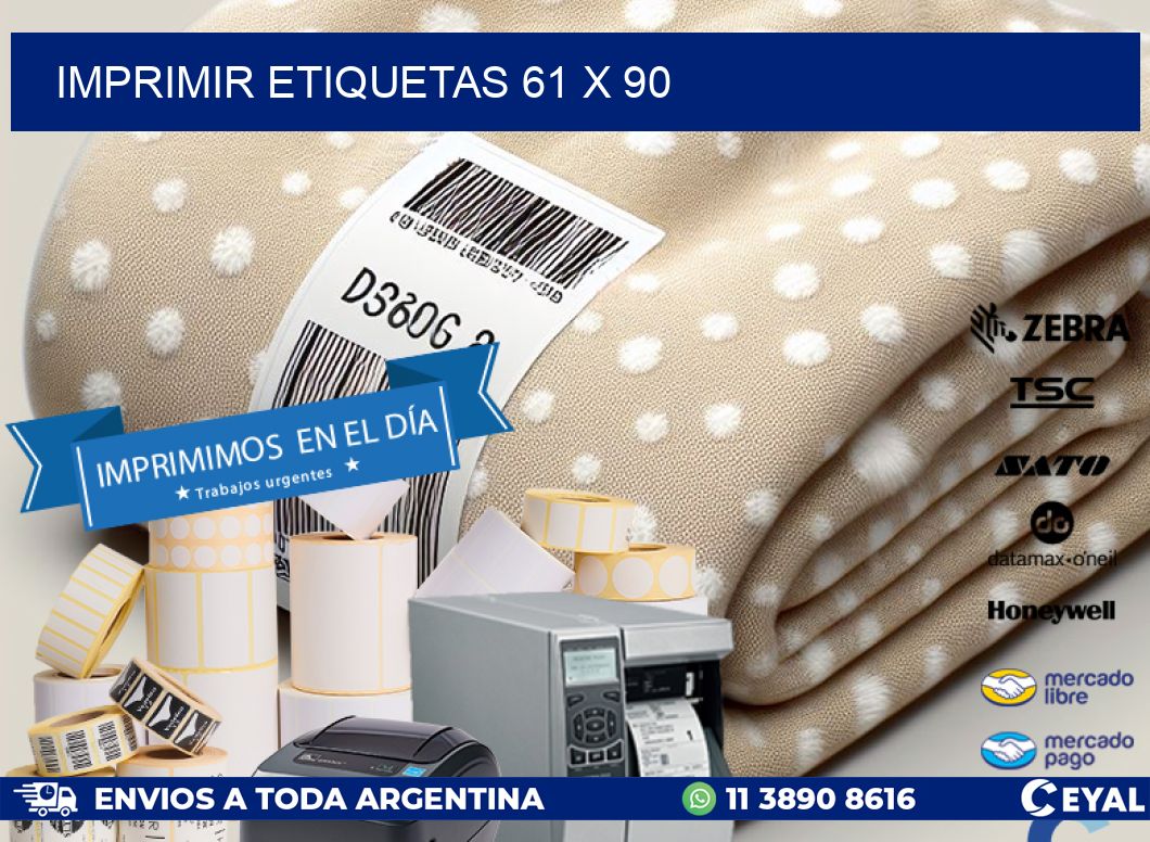 IMPRIMIR ETIQUETAS 61 x 90