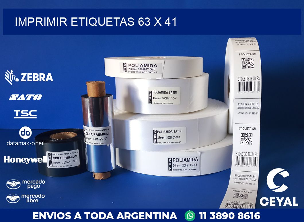 IMPRIMIR ETIQUETAS 63 x 41