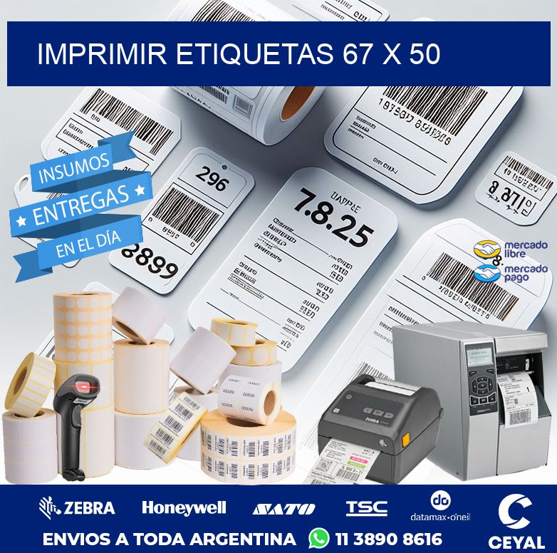 IMPRIMIR ETIQUETAS 67 x 50