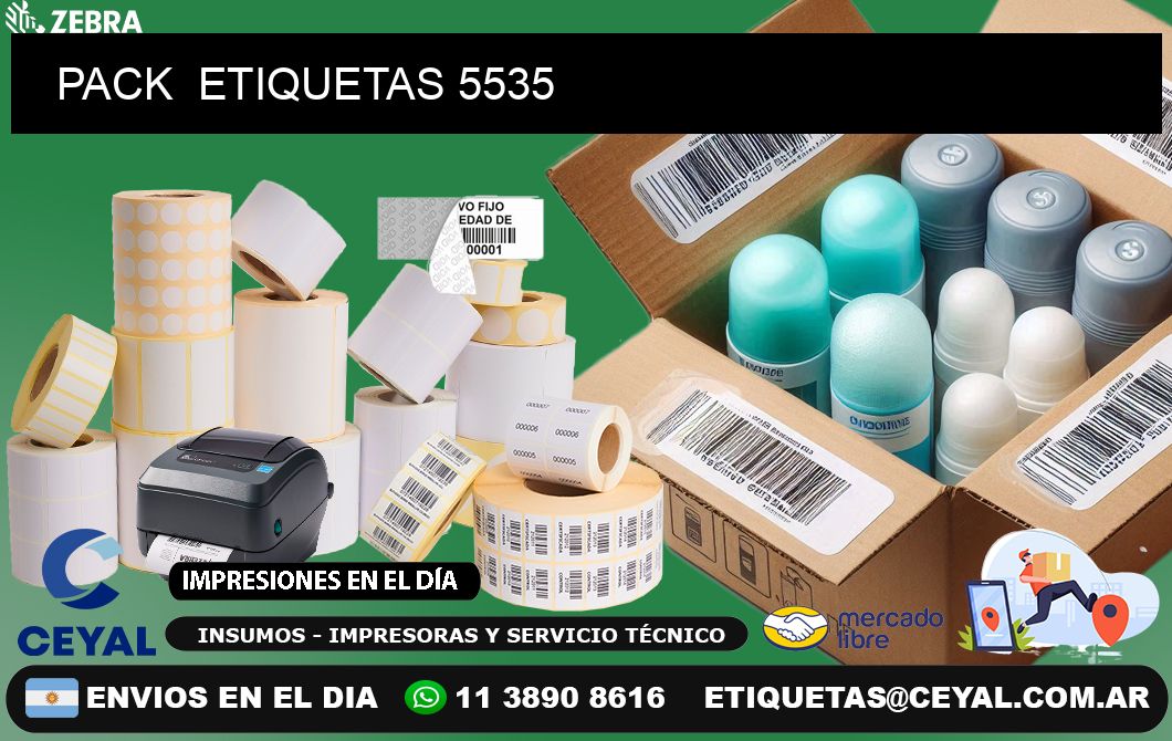 PACK  ETIQUETAS 5535