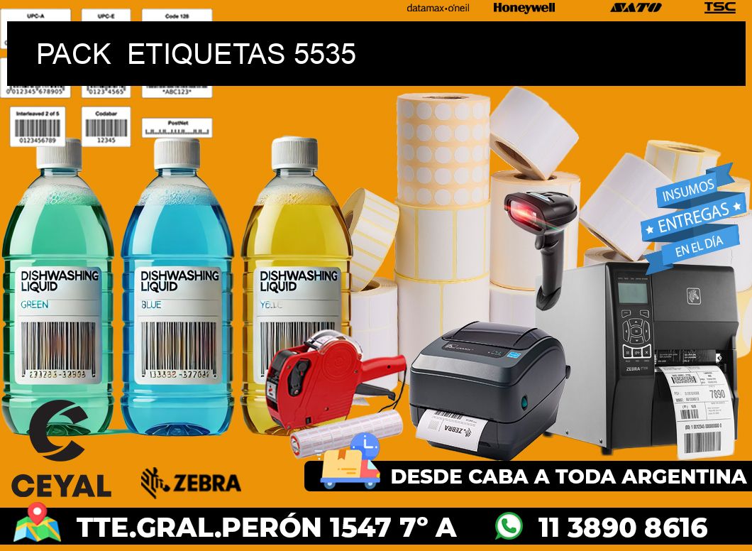 PACK  ETIQUETAS 5535