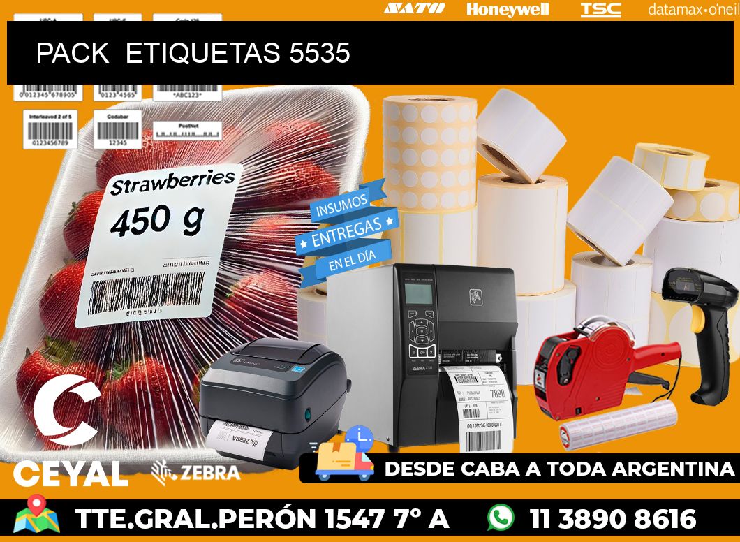 PACK  ETIQUETAS 5535