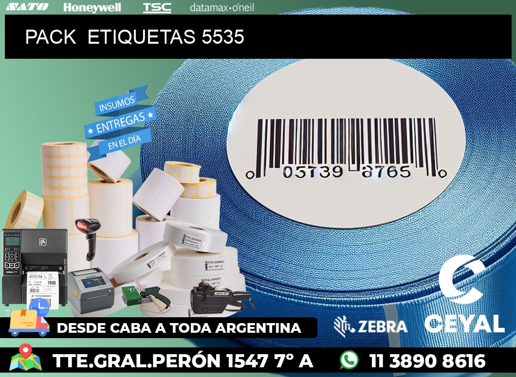 PACK  ETIQUETAS 5535