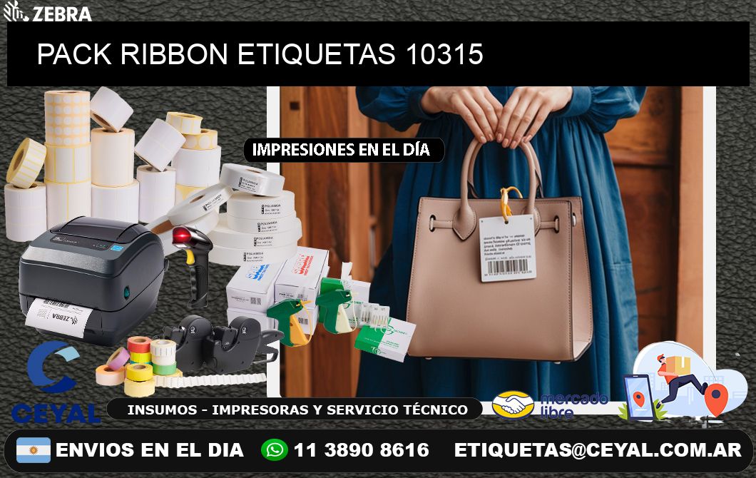 PACK RIBBON ETIQUETAS 10315