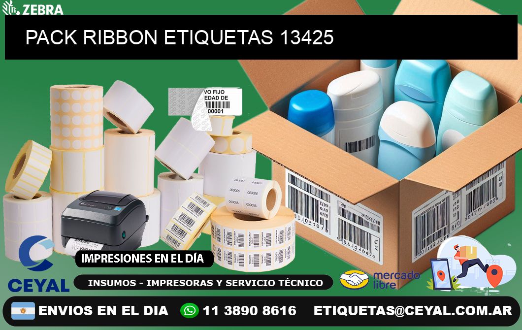 PACK RIBBON ETIQUETAS 13425