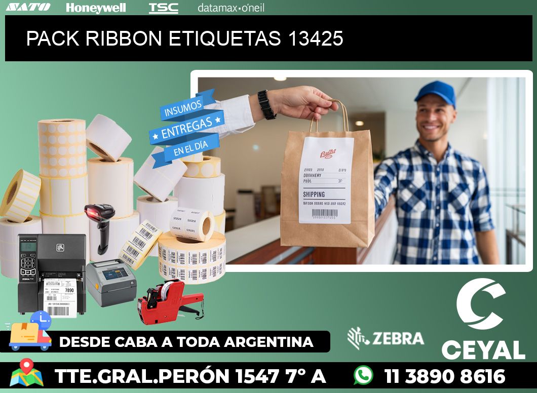 PACK RIBBON ETIQUETAS 13425