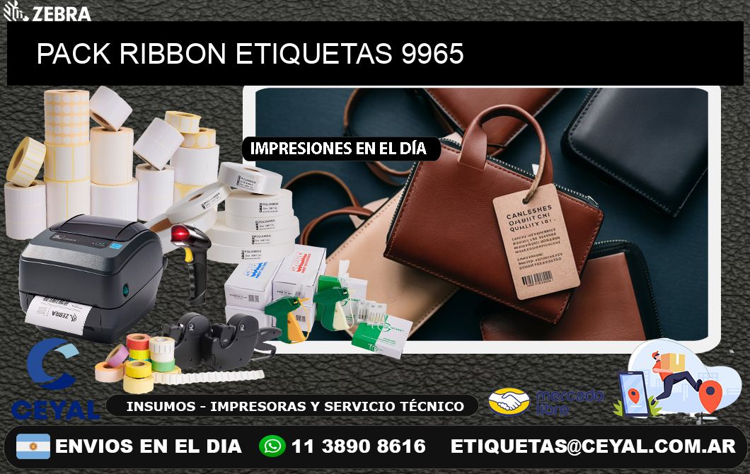 PACK RIBBON ETIQUETAS 9965