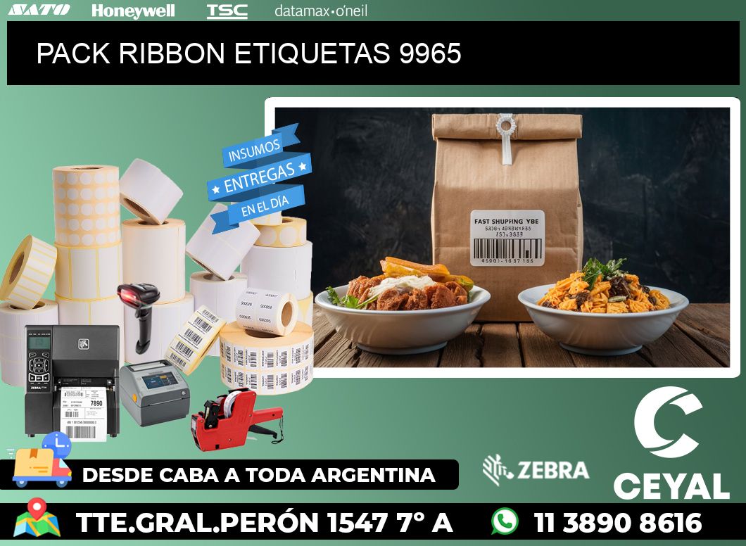 PACK RIBBON ETIQUETAS 9965