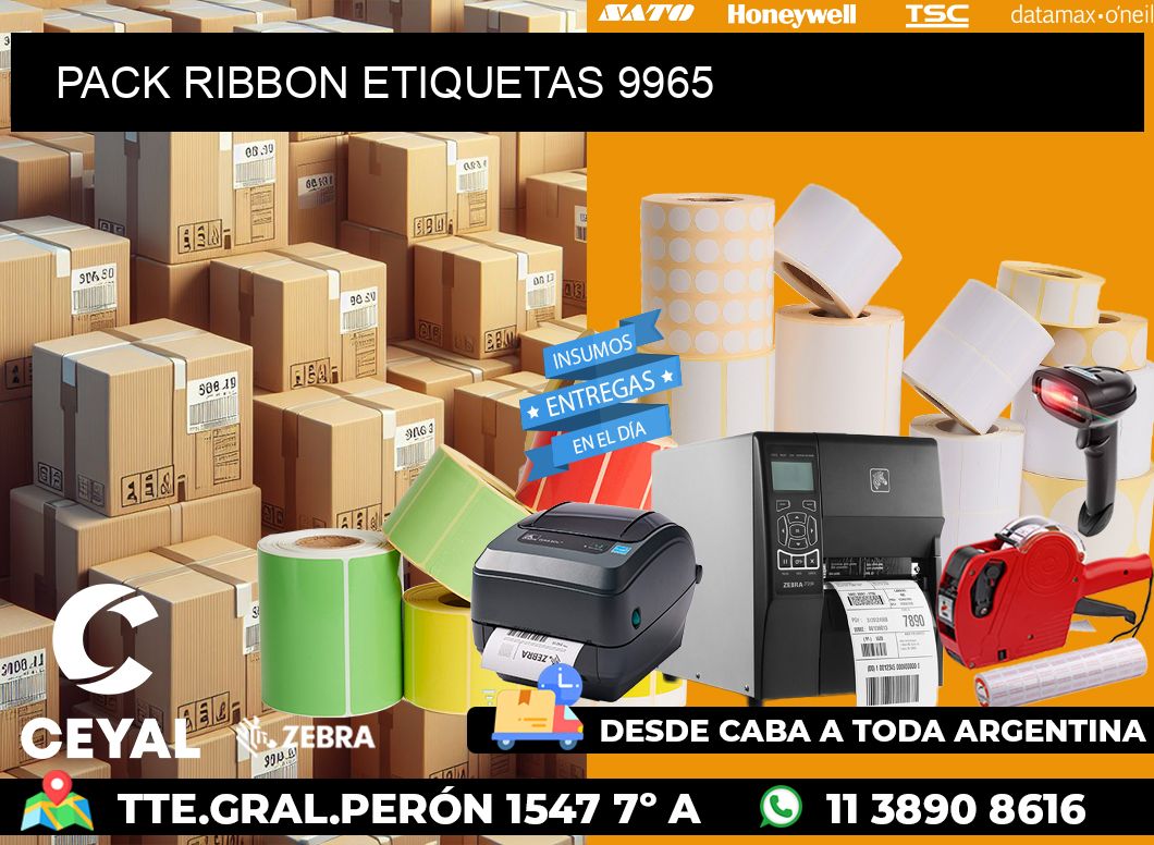 PACK RIBBON ETIQUETAS 9965