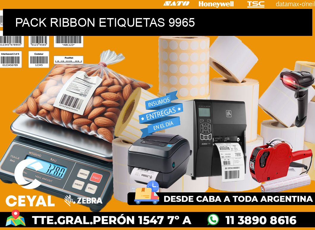 PACK RIBBON ETIQUETAS 9965