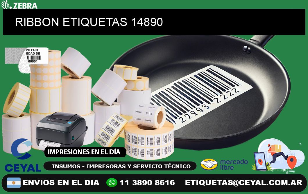 RIBBON ETIQUETAS 14890