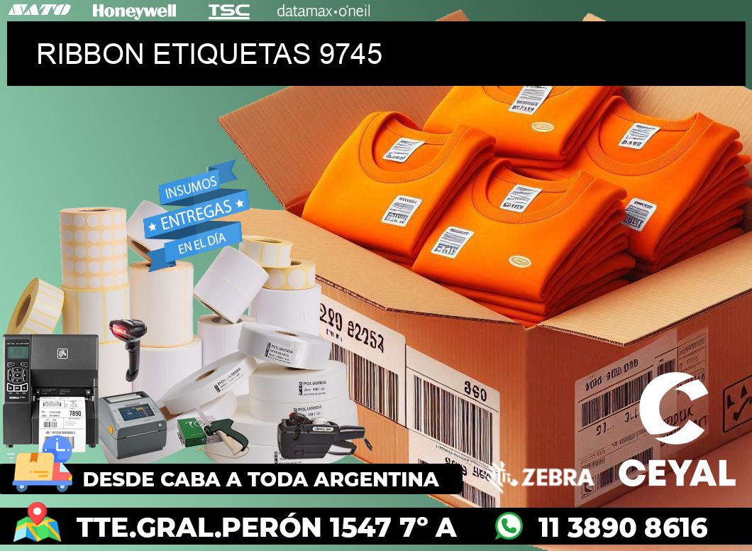 RIBBON ETIQUETAS 9745