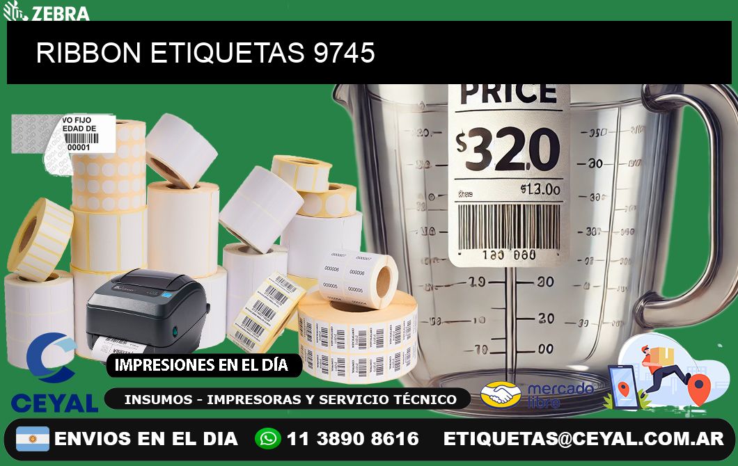 RIBBON ETIQUETAS 9745