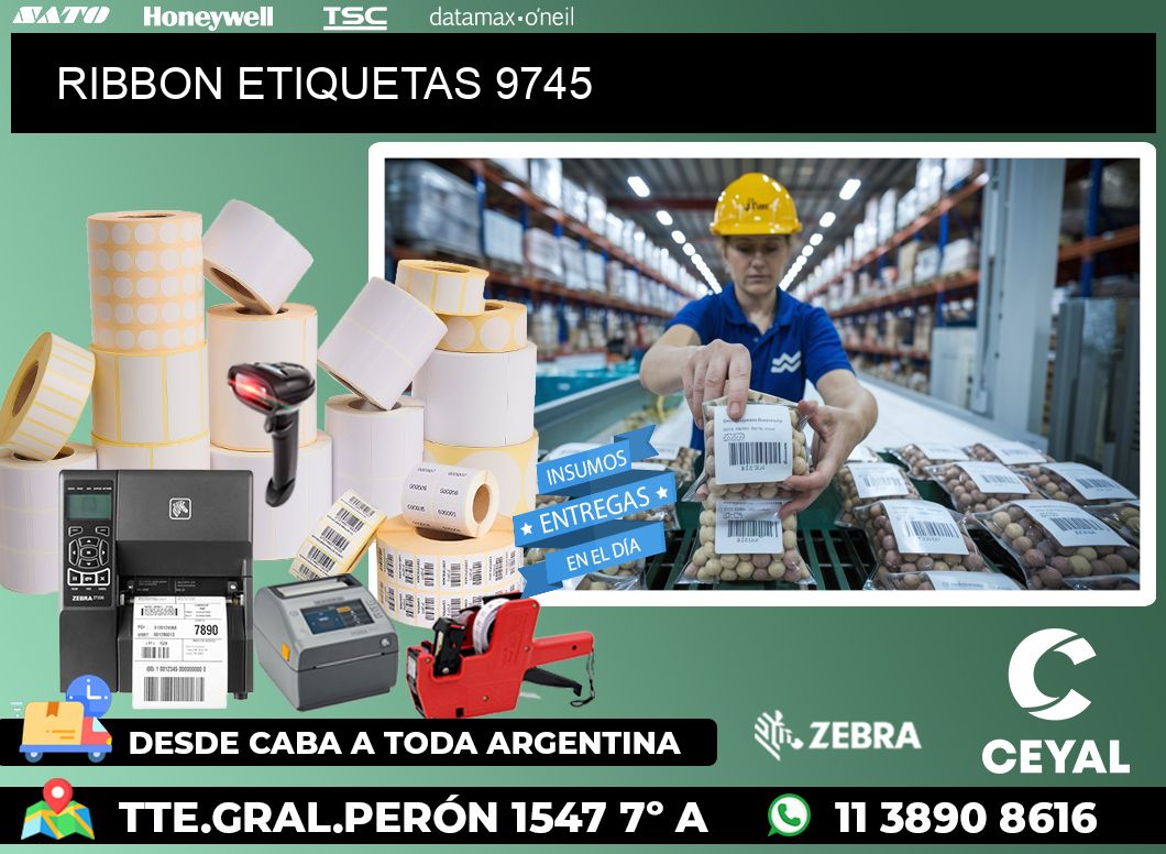 RIBBON ETIQUETAS 9745