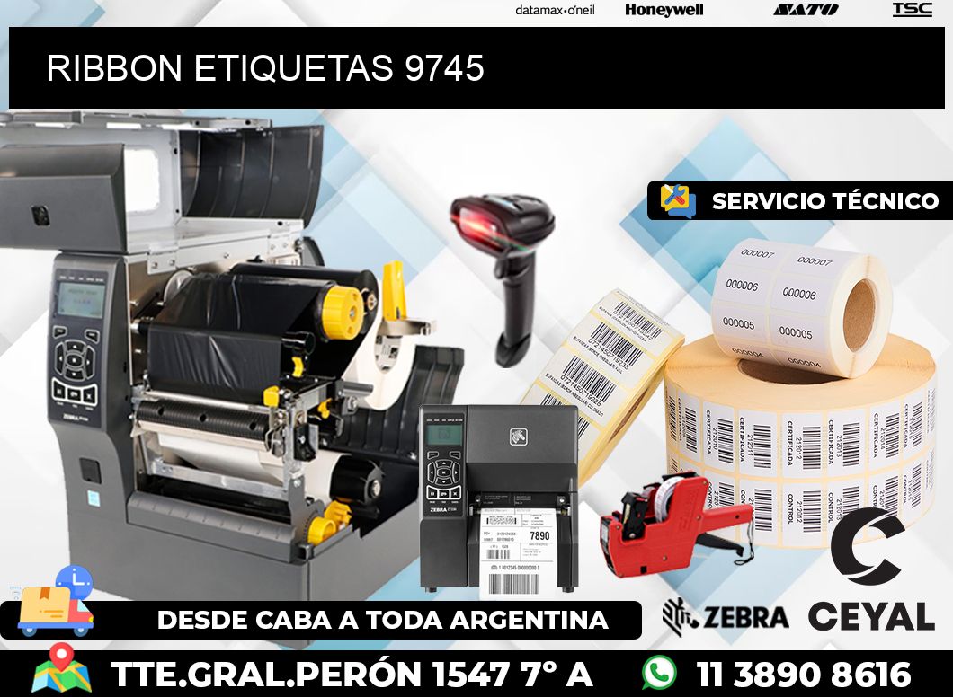 RIBBON ETIQUETAS 9745