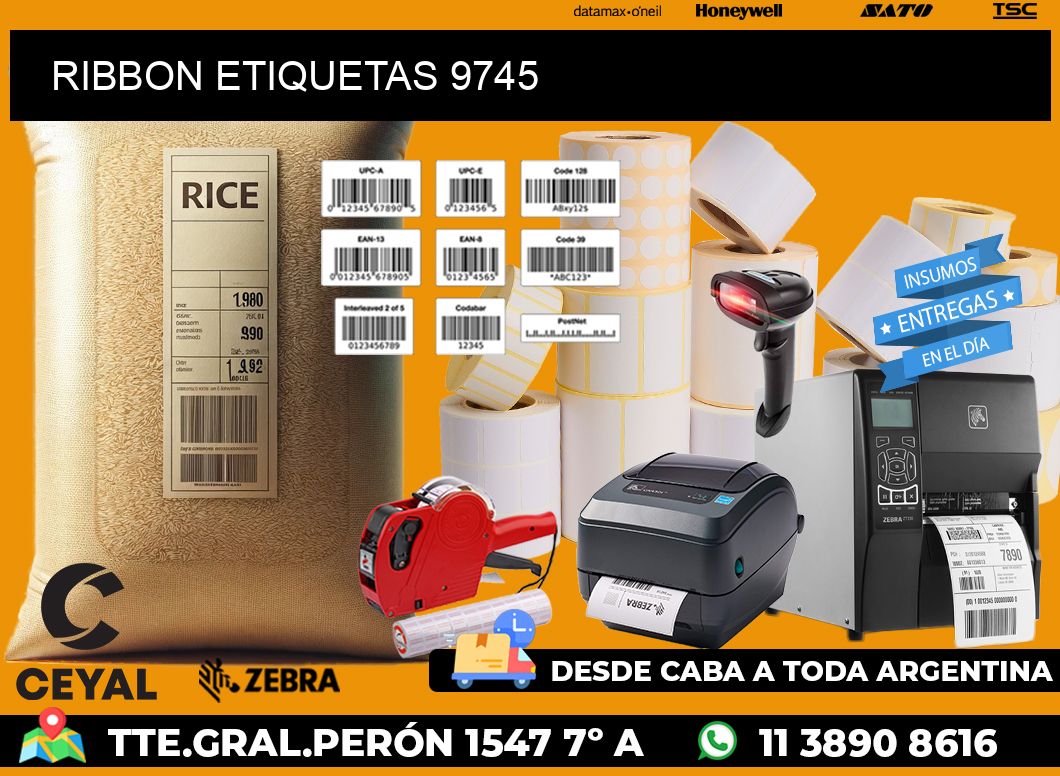 RIBBON ETIQUETAS 9745