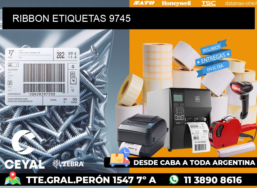 RIBBON ETIQUETAS 9745