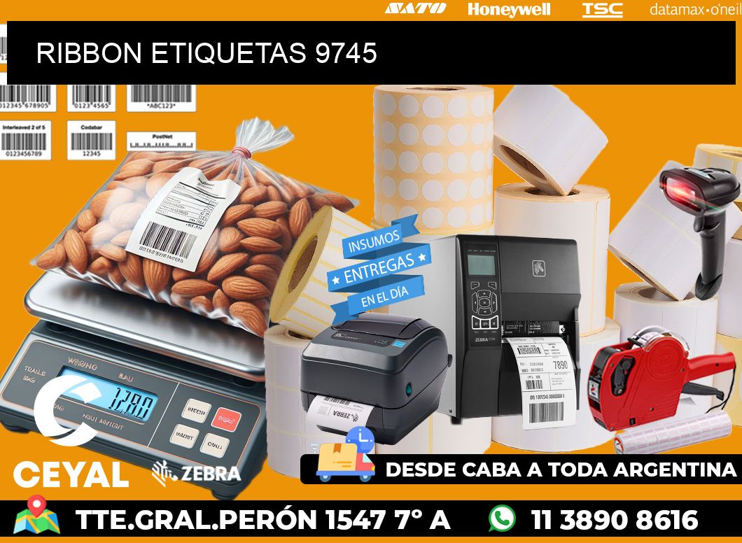 RIBBON ETIQUETAS 9745