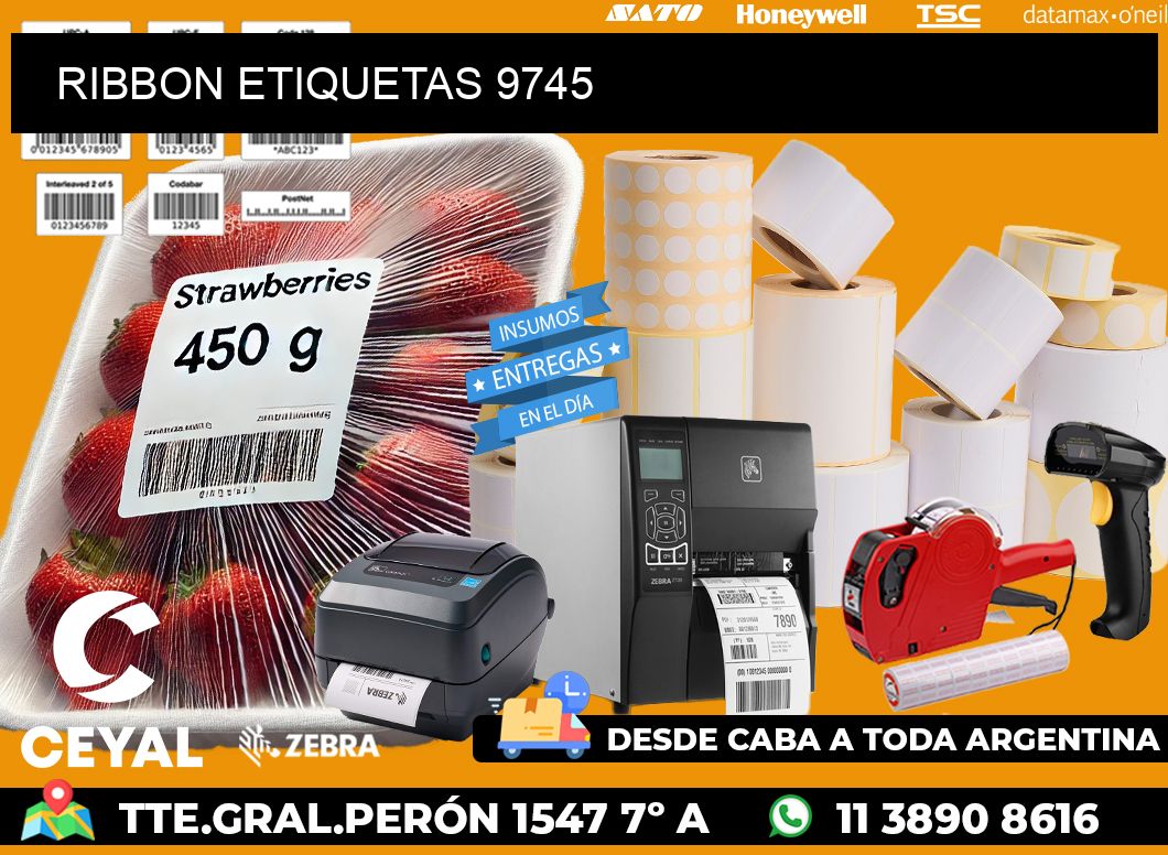 RIBBON ETIQUETAS 9745