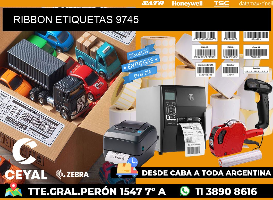 RIBBON ETIQUETAS 9745