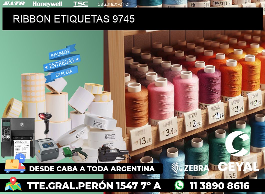 RIBBON ETIQUETAS 9745