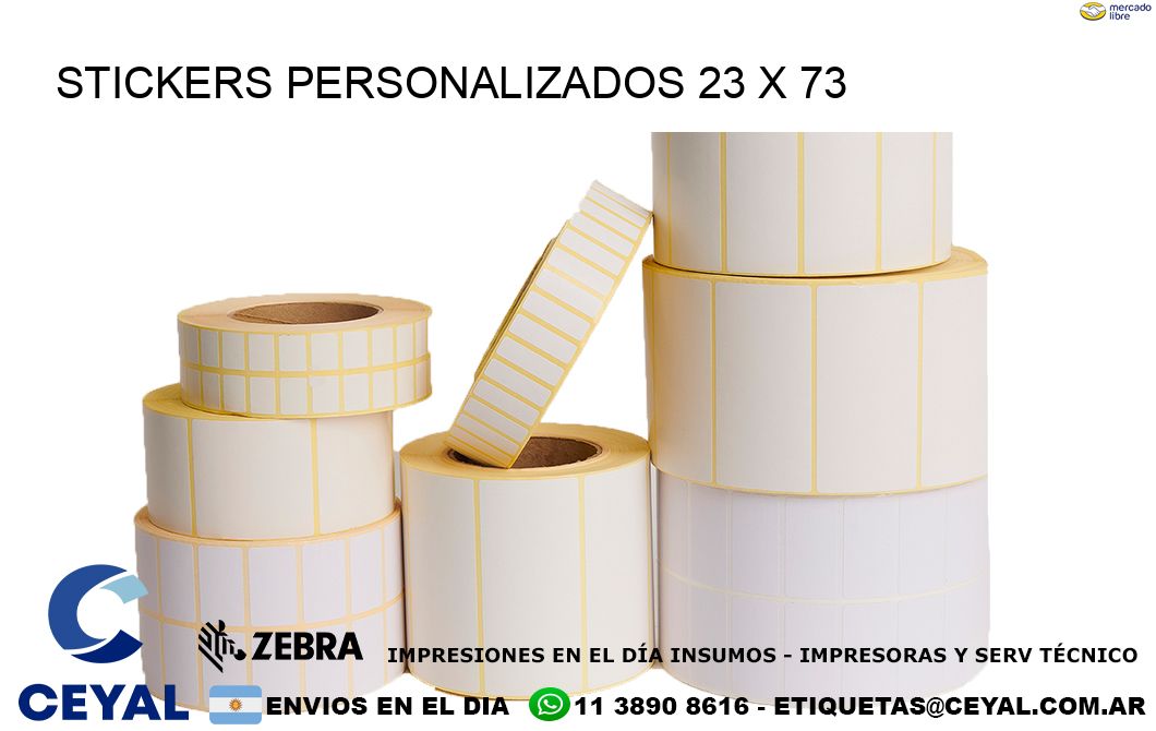 STICKERS PERSONALIZADOS 23 x 73