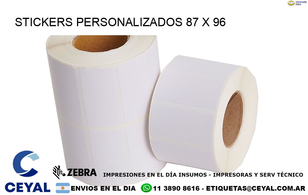 STICKERS PERSONALIZADOS 87 x 96