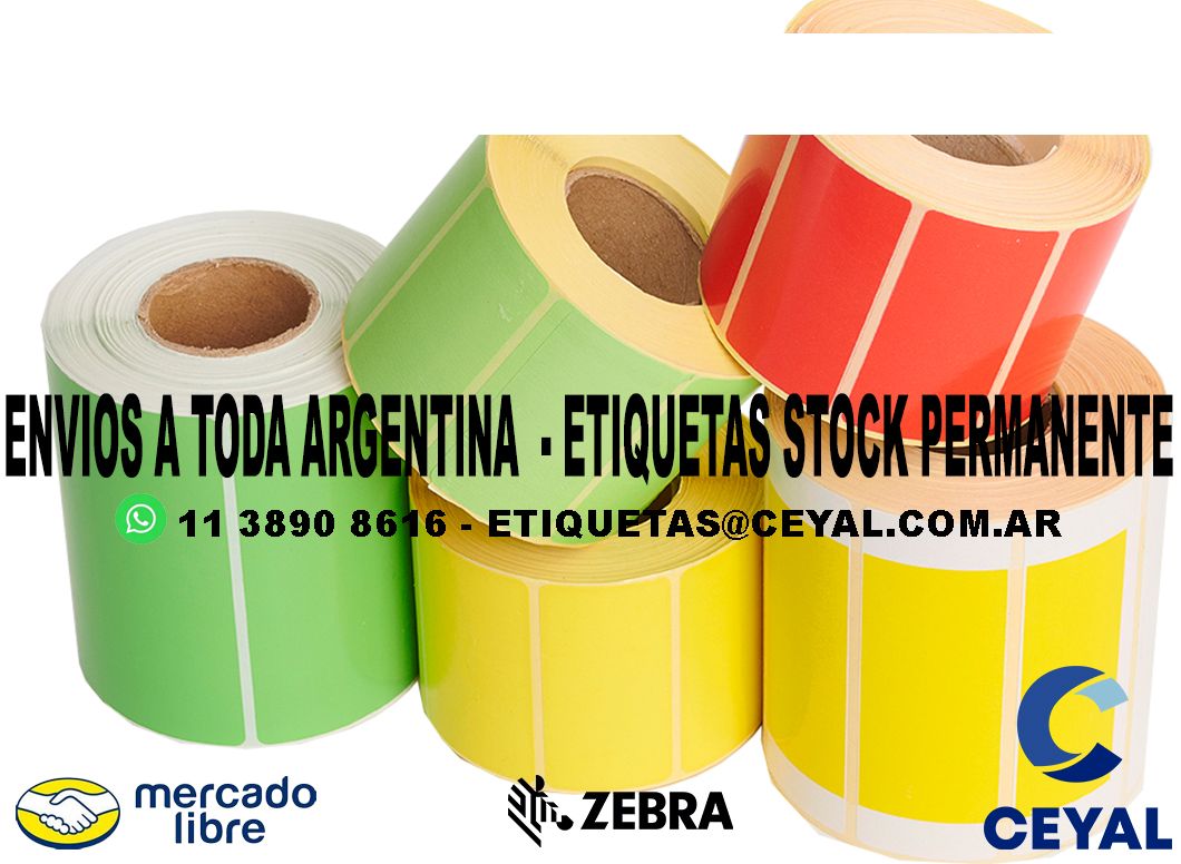 ZEBRA ZD420 100 ETIQUETAS IMPRESAS  83 x 45