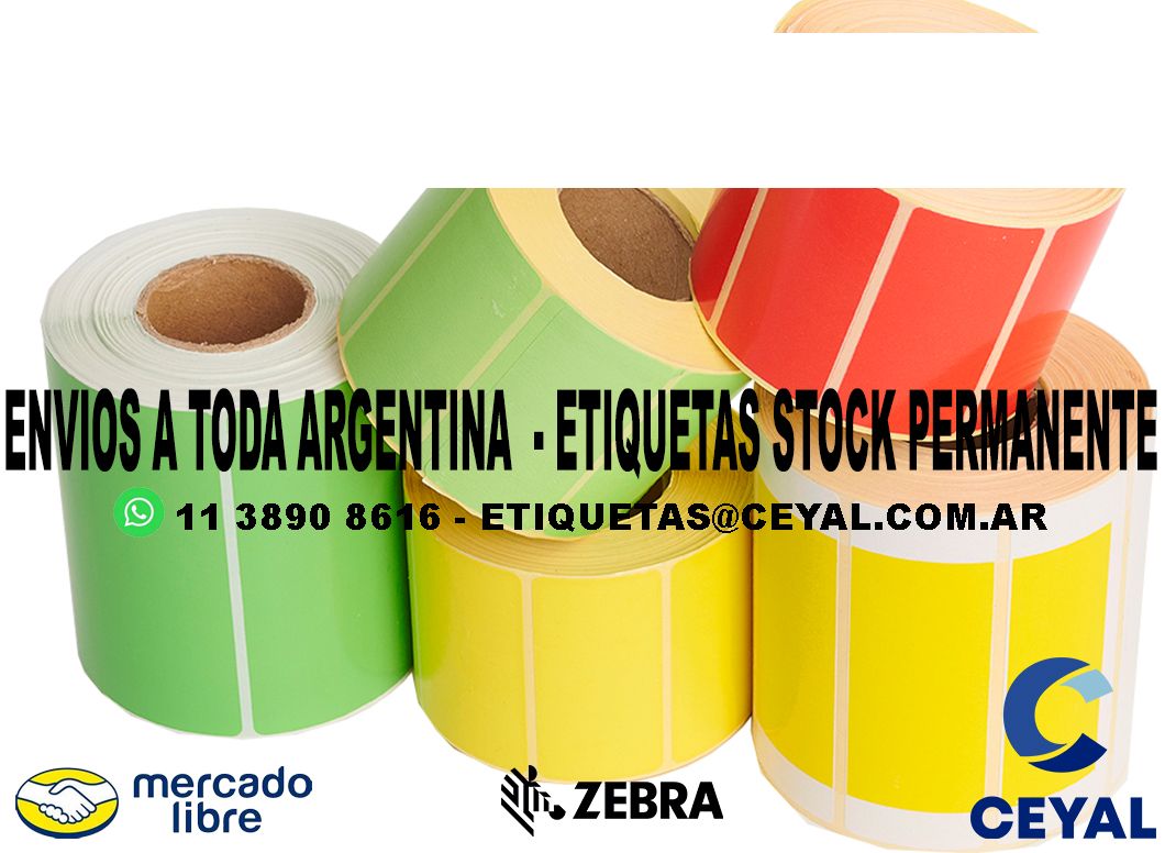 31 ETIQUETAS DE PAPEL TERMICO 44 x 24 X5000 UNIDADES