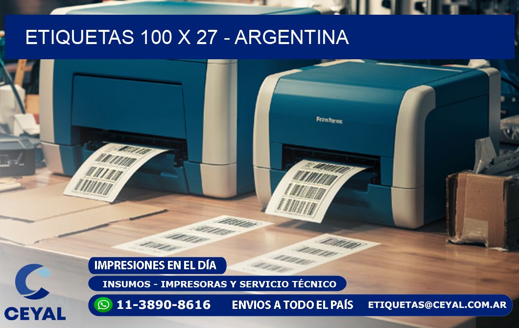 ETIQUETAS 100 x 27 - ARGENTINA