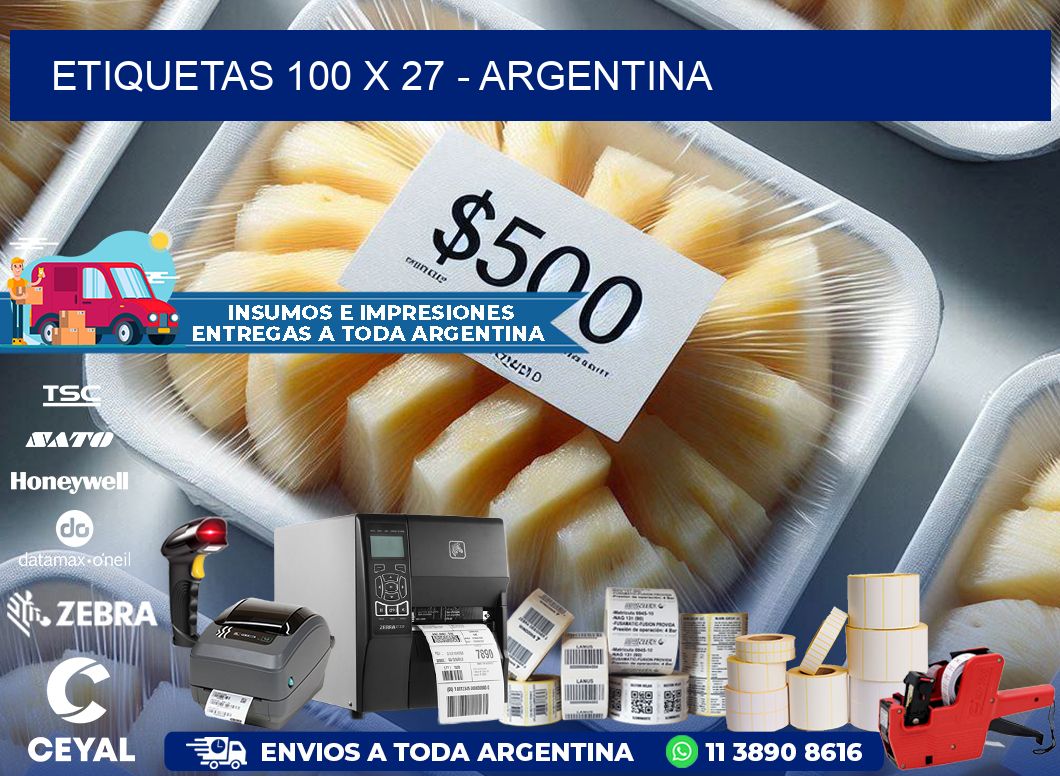 ETIQUETAS 100 x 27 - ARGENTINA