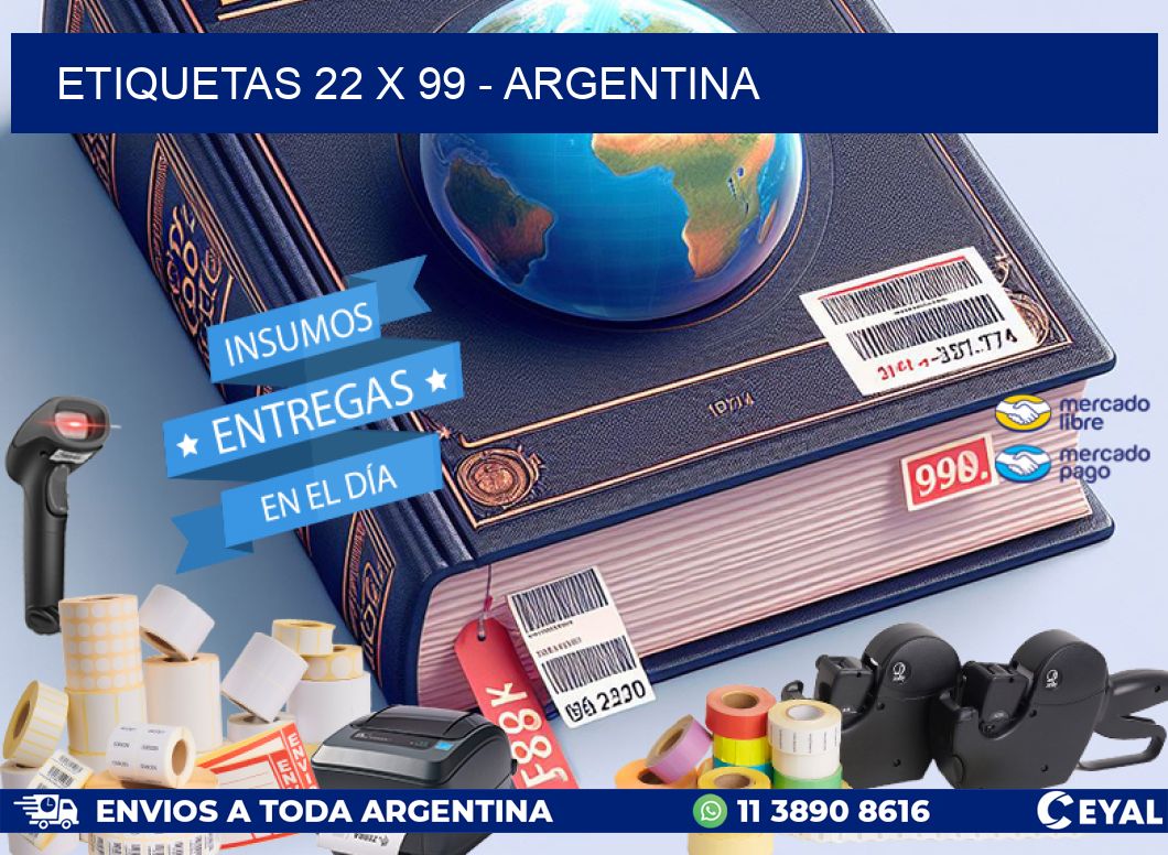 ETIQUETAS 22 x 99 - ARGENTINA