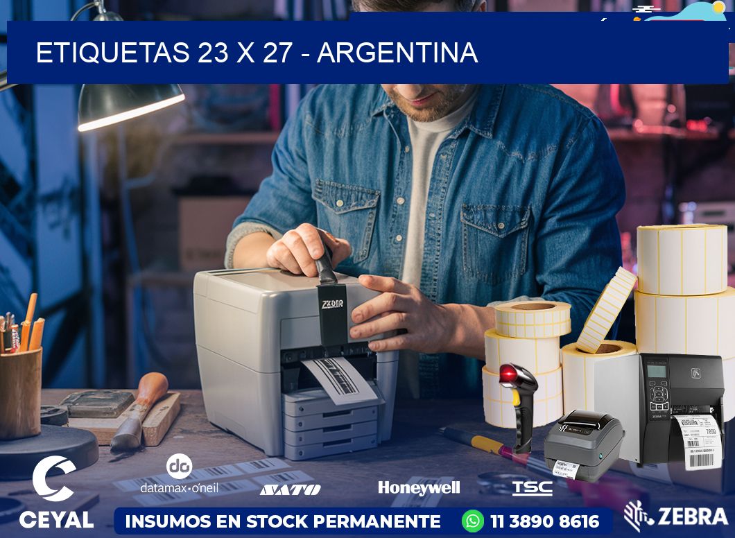 ETIQUETAS 23 x 27 - ARGENTINA