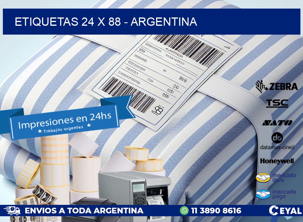 ETIQUETAS 24 x 88 - ARGENTINA