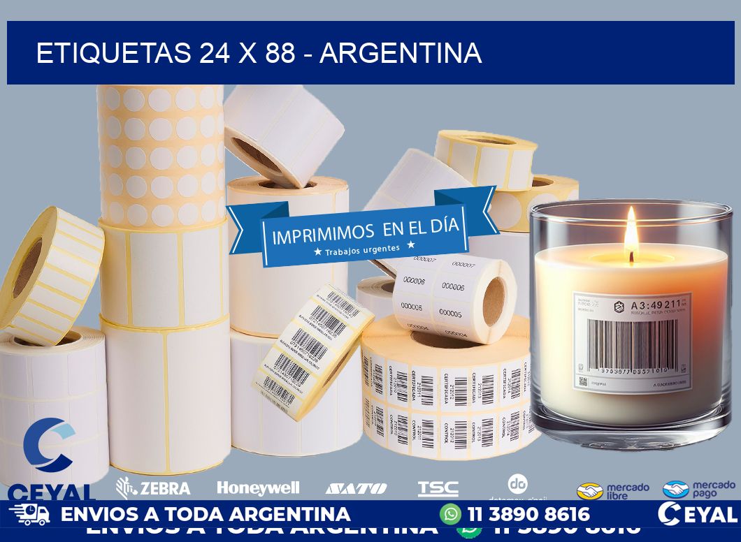 ETIQUETAS 24 x 88 - ARGENTINA