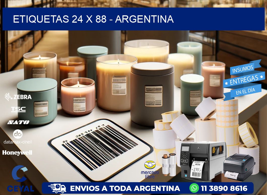 ETIQUETAS 24 x 88 - ARGENTINA