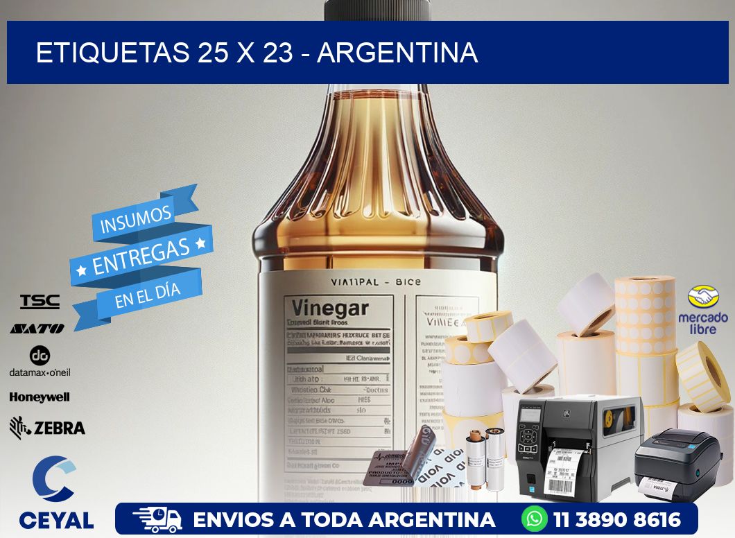 ETIQUETAS 25 x 23 - ARGENTINA