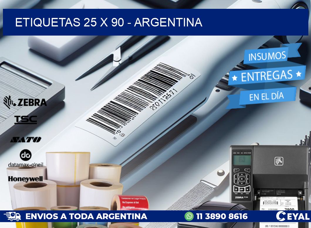 ETIQUETAS 25 x 90 - ARGENTINA