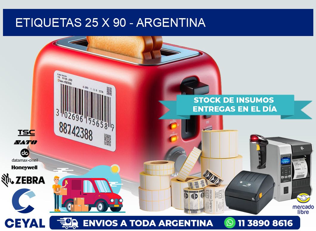 ETIQUETAS 25 x 90 – ARGENTINA