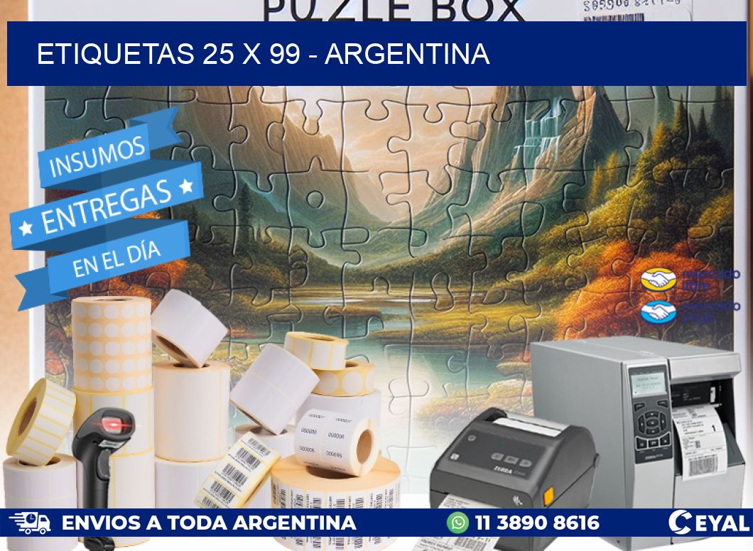 ETIQUETAS 25 x 99 – ARGENTINA