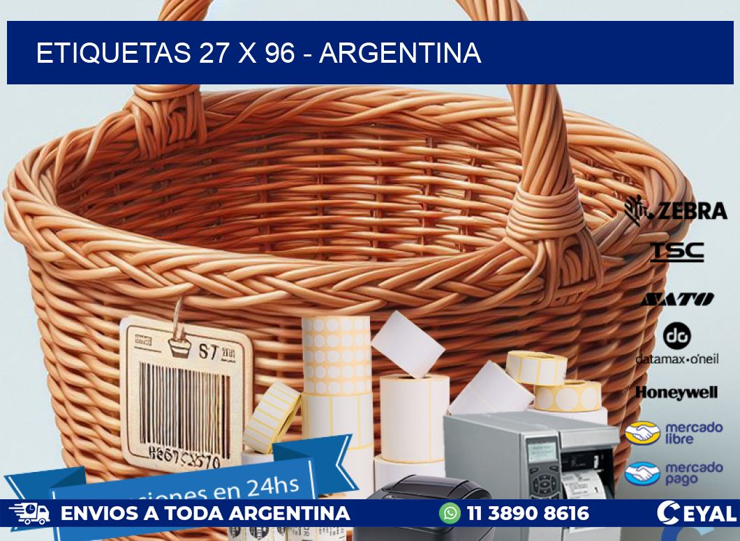 ETIQUETAS 27 x 96 - ARGENTINA