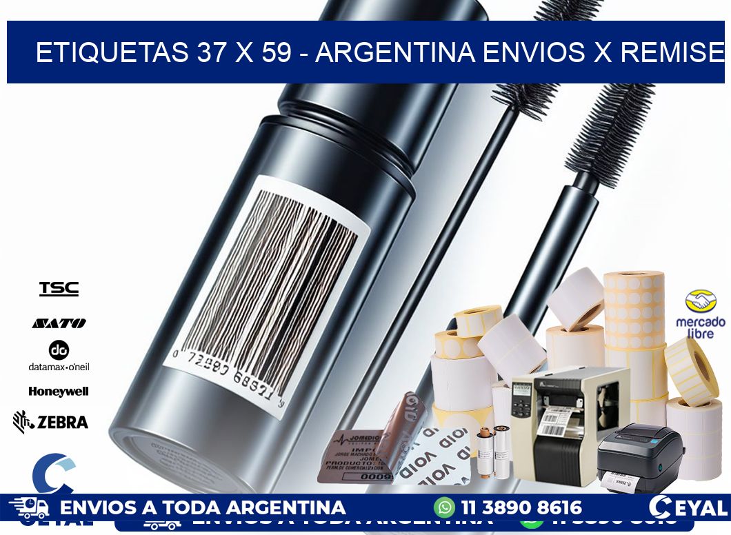 ETIQUETAS 37 x 59 – ARGENTINA ENVIOS X REMISE