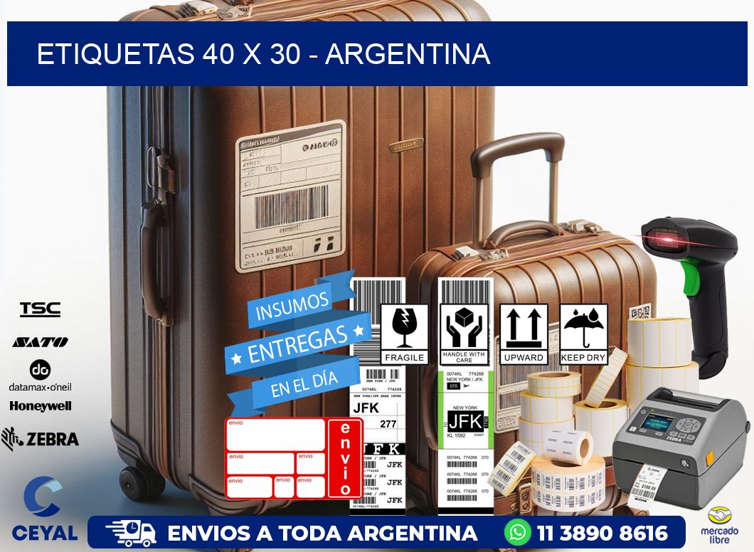 ETIQUETAS 40 x 30 - ARGENTINA