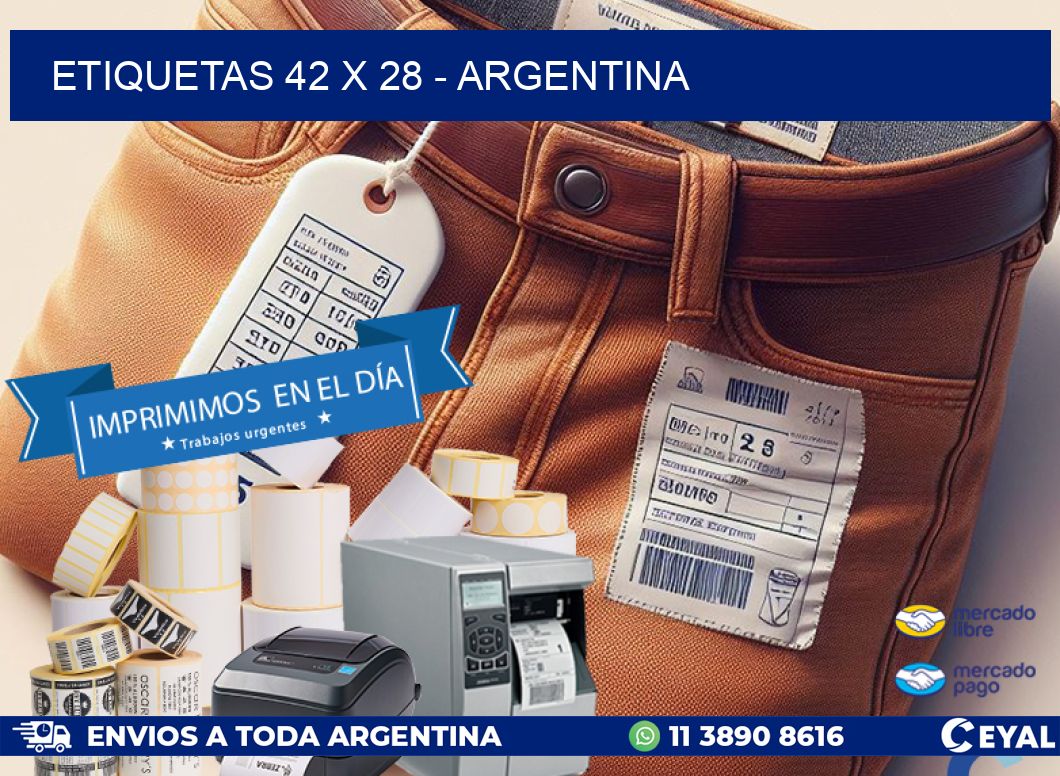 ETIQUETAS 42 x 28 - ARGENTINA