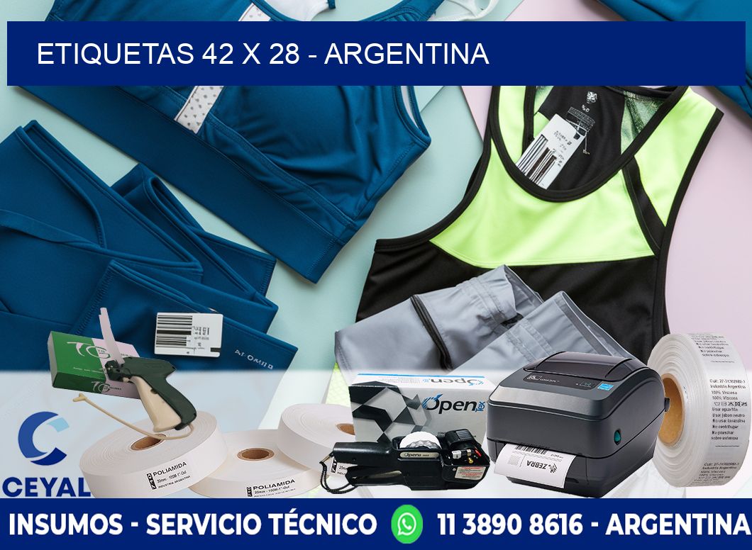 ETIQUETAS 42 x 28 - ARGENTINA