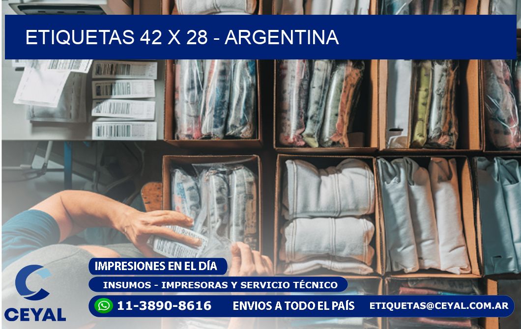 ETIQUETAS 42 x 28 - ARGENTINA